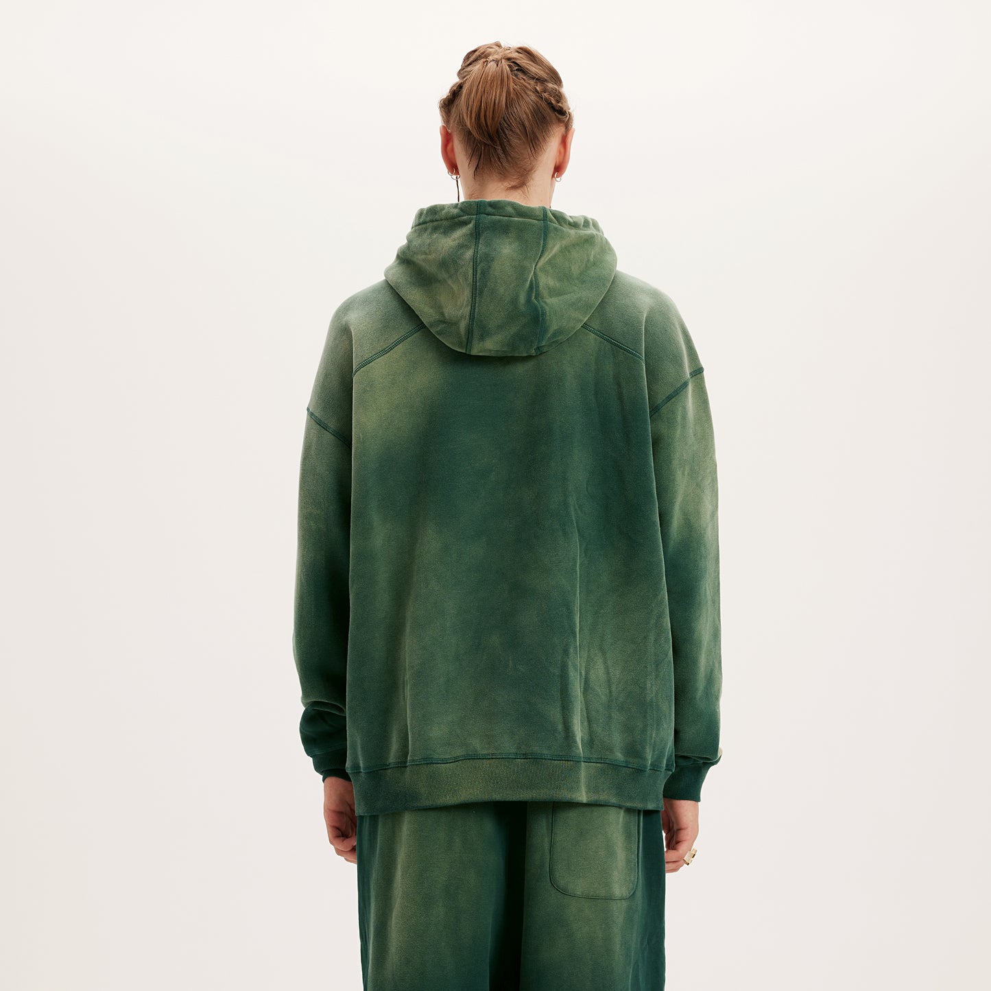 GREEN WASHY HOODIE